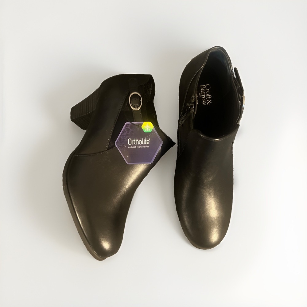 Croft & Barrow Women's Size 8.5 Wide Black Ortholite Eco